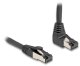 Delock DeLOCK Kabel sieciowy RJ45 Cat.8.1 S/FTP w górę pod kątem 90/prosty 1 m czarny 1