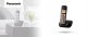 Telefon stacjonarny Panasonic Telefon bezprzewodowy Panasonic KX-TGE110 LCD 2