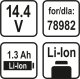 Sthor AKUMULATOR LI-ION 18V 1,3 AH DO WKRĘTARKI STHOR 8