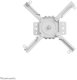 Uchwyt do projektorów Neomounts Uchwyt sufitowy do projektora CL25-540WH1 h:60,5-90,5 cm biały 12