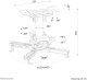 Uchwyt do projektorów Neomounts Uchwyt sufitowy do projektora CL25-530WH1 h:25,5 cm biały 16