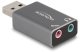 Karta dźwiękowa Delock DELOCK Zewnętrzna karta dźwiękowa USB z wtykiem USB-A na 2 x 3.5mm gniazdo Plug & Play Audio Adapter 1