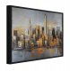 Wallarena Obraz W Ramie Na Metalu Miasto Panorama Do Sypialni Salonu 150x100 1