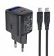 Ładowarka Acefast Ładowarka sieciowa Acefast A113 GaN PD 20W USB-C z wyświetlaczem z kablem USB-C - czarna 1