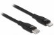 Kabel USB Delock Kabel danych i ładowania USB Type-C™ do Lightning™ dla iPhone™, iPad™ i iPod™ czarny 0,5 m MFi 1