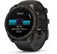 Smartwatch Garmin Inteligentny zegarek Fenix 8 – 47 mm, AMOLED Sapphire, Titan DLC w kolorze szarego węgla z silikonowym pasek w kolorze czarno-szarym 8