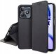 krainaGSM Etui z klapką do Realme C53 | C51|NOTE 50 Zamykane Czarne Futerał +Szkło 9H 1