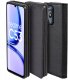 krainaGSM Etui z klapką do Realme C53 | C51|NOTE 50 Zamykane Czarne Futerał +Szkło 9H 4