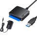 Kieszeń Adapter USB 3.0 do SATA do dysków HDD/SSD 2,5" i 3,5" + zasilacz 12V 1