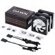 Wentylator AsiaHorse DAWN Pro ARGB Czarny 3-pack 12