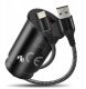 Ładowarka Ładowarka samochodowa 1 X USB QC3.0 18W czarna + kabel USB-C 1m 1