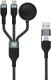 Conceptronic Conceptronic ETTA08B15 kabel USB USB 2.0 1,5 m USB A 2 x USB C Czarny 1