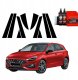 GrizzGlass Czarna folia na słupki GrizzGlass BodyShield do Hyundai i30 Hatchback (2020-2025) [10w1] 1