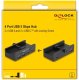 HUB USB Delock Externer USB 5 Gbps 4 Port Hub 2 x USB Typ-A i 2 x USB Type-C™ z śrubą blokującą 5