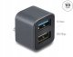 HUB USB Delock Mini USB Hub USB Type-C™ Stecker zu 1 x USB 10 Gbps USB Typ-A und 1 x USB 2.0 Typ-A 1