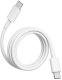 Kabel USB Teltech Przewód PD Typ-C-Typ-C 5A 100W 1m biały TCA-07c Teltech 1
