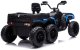 Import SUPER-TOYS Quad Na Akumulator ATV 6 Kół Z Przyczepką JC606 24V 4x4 Niebieski EDUKAMP 3