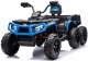 Import SUPER-TOYS Quad Na Akumulator ATV 6 Kół Z Przyczepką JC606 24V 4x4 Niebieski EDUKAMP 5