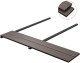 vidaXL vidaXL Deska Tarasowa 4 pcs Ciemny brąz Kompozyt drewniano-plastikowy 8