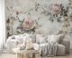 W&G Fototapeta Na Flizelinie Kwiaty Beton Do Sypialni Salonu 312x219 2