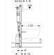 Stelaż Geberit Stelaż podtynkowy Geberit DuofixBasic do WC, Delta 12cm, H112 (111.153.00.3) 3
