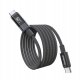 Kabel USB Choetech PD60W USB-C to USB-C Digital Display 1.2m Nylon Cable - black 2