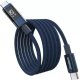 Kabel USB Choetech PD60W USB-C to USB-C Digital Display 1.2m Nylon Cable - blue 1