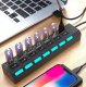 HUB USB HUB USB 7 PORTÓW ROZDZIELACZ ROZGAŁĘŹNIK SWITCH 11