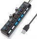 HUB USB HUB USB 7 PORTÓW ROZDZIELACZ ROZGAŁĘŹNIK SWITCH 6