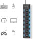 HUB USB HUB USB 7 PORTÓW ROZDZIELACZ ROZGAŁĘŹNIK SWITCH 9