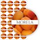 Stabilus naklejki etykietki nalepki morelowe samoprzylepne kolorowe MORELE słoik przetwory dżem 24szt. (E-OWO_MOR_C5) 1