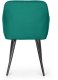Selsey 2x Krzesło tapicerowane z przeszyciami kwadratowymi Butelkowa Zieleń LUXANO Czarne nogi 5