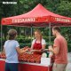 Heckermann Pawilon namiot ogrodowy 3x3m Ekspress handlowy cateringowy Heckermann S1.1 Truskawki 4