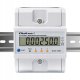 Qoltec Trójfazowy elektroniczny licznik z resetem | miernik zużycia energii na szynę DIN | 400V | 100A | LCD | LED | 4P 8