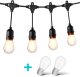 ZOLTA Girlanda ogrodowa świetlna łańcuch 20x LED 20m lampki ogrodowe 9W 3
