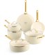 Greenpan GreenPan Padova Reserve 6 pcs Pot & Pan Set Cream White 1