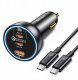 Ładowarka Baseus Ładowarka samochodowa Baseus 160W z technologią Qualcomm® Quick Charge™ 5 2xUSB-C 1xUSB-A - szara 1