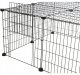 Trixie Wybieg zewnętrzny przenośny z pokrywą górną, dla gryzoni, prostokątna, czarna, metal, 152 × 38 × 72 cm 2