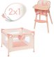 Polesie Krzesełko do karmienia i łóżeczko dla lalek 2w1 1