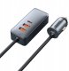 Ładowarka Baseus Baseus Share Together PPS Multi-port Fast charge Car Charger with Extension Cord 2U+2C 120W Space Grey 1