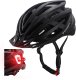 Wozinsky Kask rowerowy z odpinanym daszkiem i tylną lampką USB 54-57 cm - czarny WOZINSKY 1