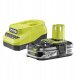 Ryobi ZESTAW ZASILAJĄCY RC18120A-125 ŁADOWARKA + AKUMULATOR 2.5AH 2