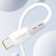Kabel USB Dudao z miękkim silikonowym oplotem L25SX USB-C - Lightning 30W 1m Biały 6