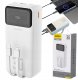 Powerbank Dudao Powerbank Dudao K15Max 30000mAh PD 22.5W z kablami USB-C i Lightning - biały 1