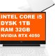Laptop HP Laptop Gamingowy HP Victus 16T-R100 / C7TK0U8 / Intel i5 / 32GB / 1TB / RTX 4050 / FullHD / Win 11 / Biały 1