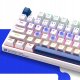 Klawiatura Klawiatura gamingowa Machenike K500B-B87 przewodowa mechaniczna podświetlana Red Switch - biała 9