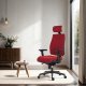 Krzesło biurowe Powerton ERGO JANA fotel biurowy Czerwony 7