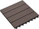 vidaXL vidaXL Płytka Tarasowa Projekt 3D 11 pcs Ciemny brąz 30 x 30 cm 2