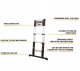 AWTools Batavia B.V. | Giraffe PRO Telescopic Ladder 3.81 m 2