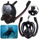 LeanToys Maska Do Snorkelingu Nurkowania Pełnotwarzowa AntiFog DryTop Czarna L/XL 1